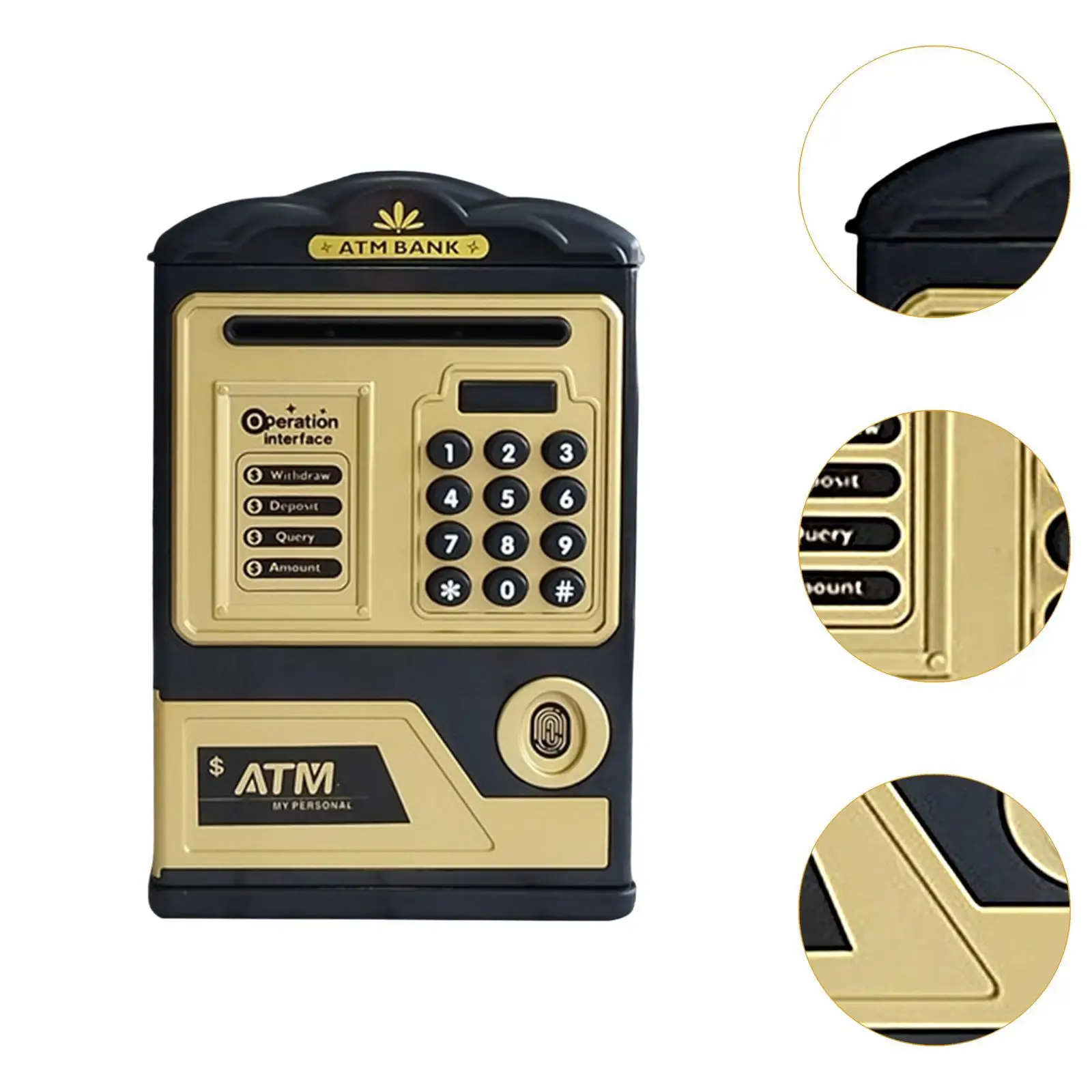 Контейнер для экономии денег детей праздничный подарок копилка банкоматов от 3