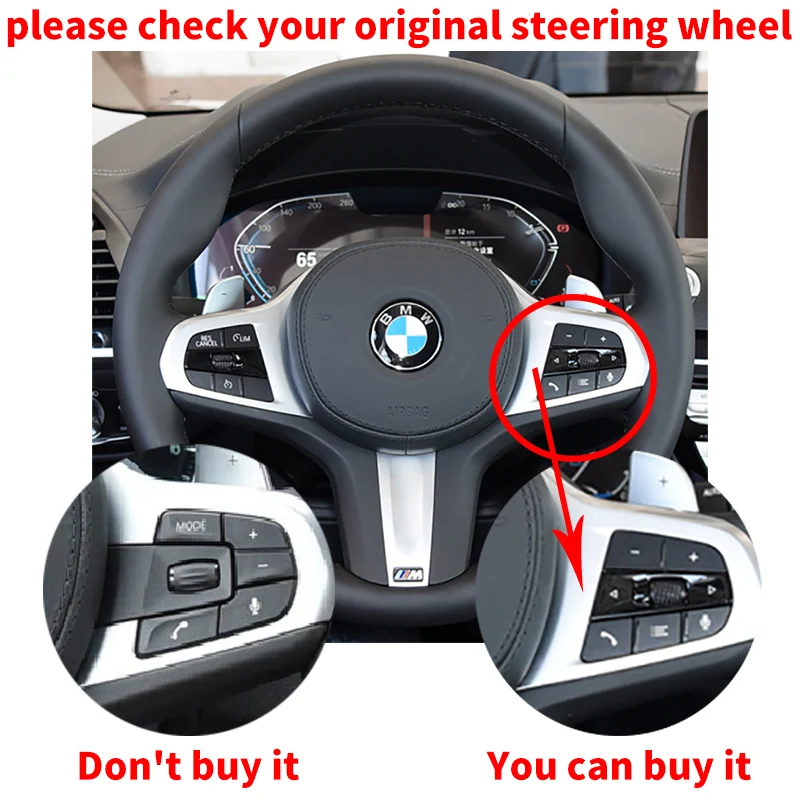 Чехол рулевого колеса автомобиля для BMW M Sport G30 G31 G32 G20 G21 G11 G12 G14 G15 G16 X3 G01 X4 G02 X5 G05 X7 G07