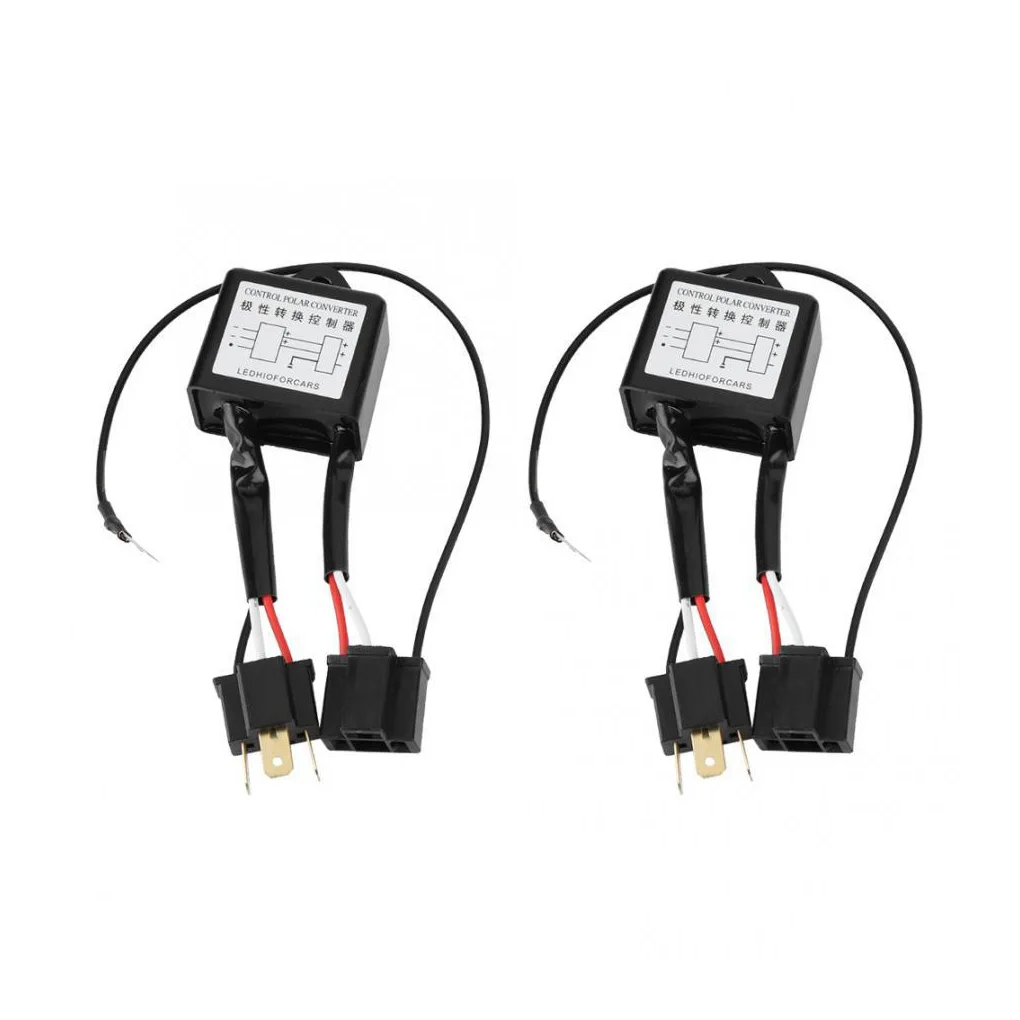 2 шт. преобразователь обратной полярности отрицательный жгут анти-мерцание