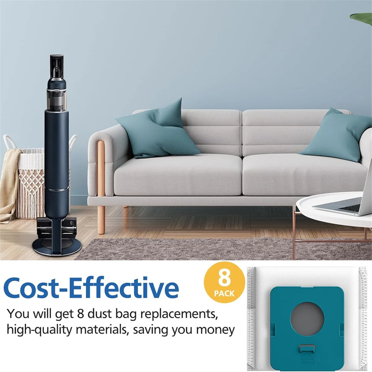 8-упаковка VCA-ADB952 совместимый с дополнительным ручным пылесосом Samsung Bespoke Jet Pro