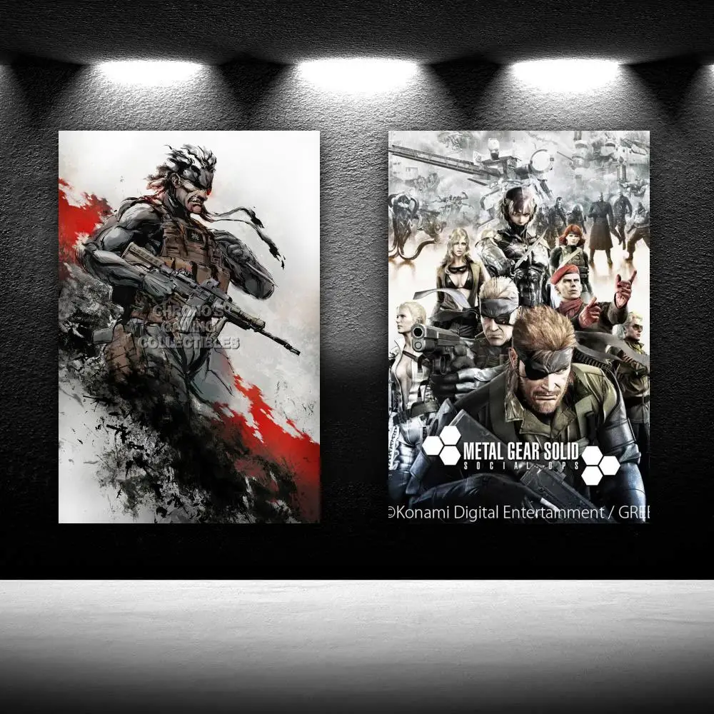 

Metal Gear Solid MGS Snake Girl Video Game Merchandise Decorative HD Painting Canvas Print Wall Art Living Room Posters Bedroom