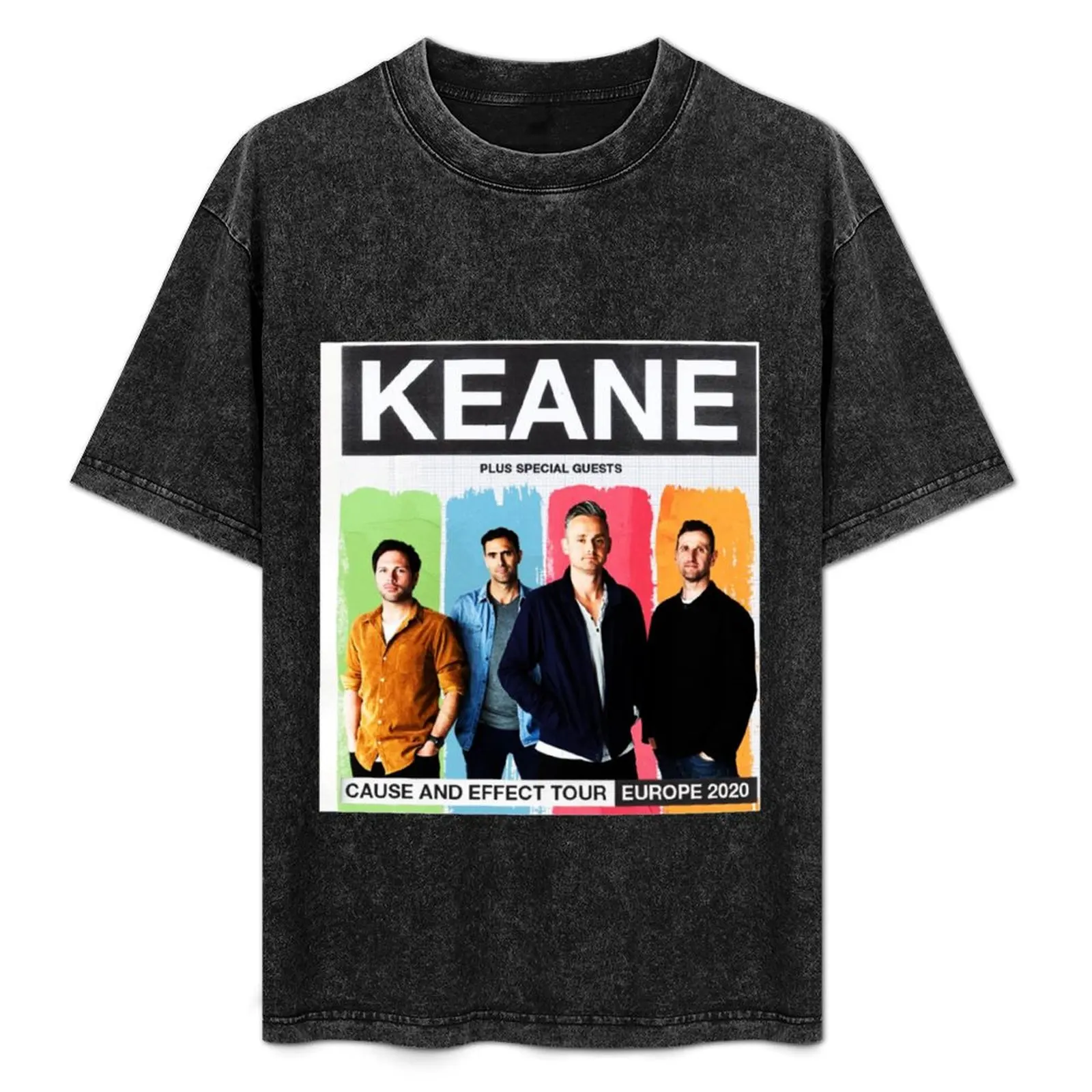 Футболка Keane Tour 2021 мужские футболки с синим замком рисунком забавная рубашка