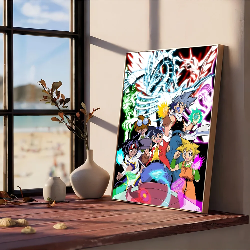 Винтажные Наклейки Для Плакатов BAKUTEN SHOOT BEYBLADE Современный Стиль Прикроватный