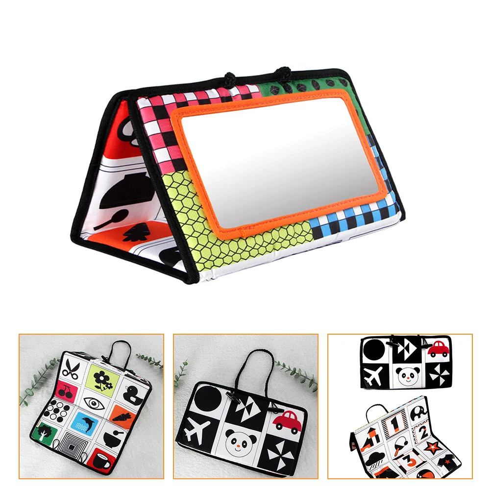 

Mirror Fun Pendant Newborn Toddler Cars Toys Tummy Time Activity PC Infant Book