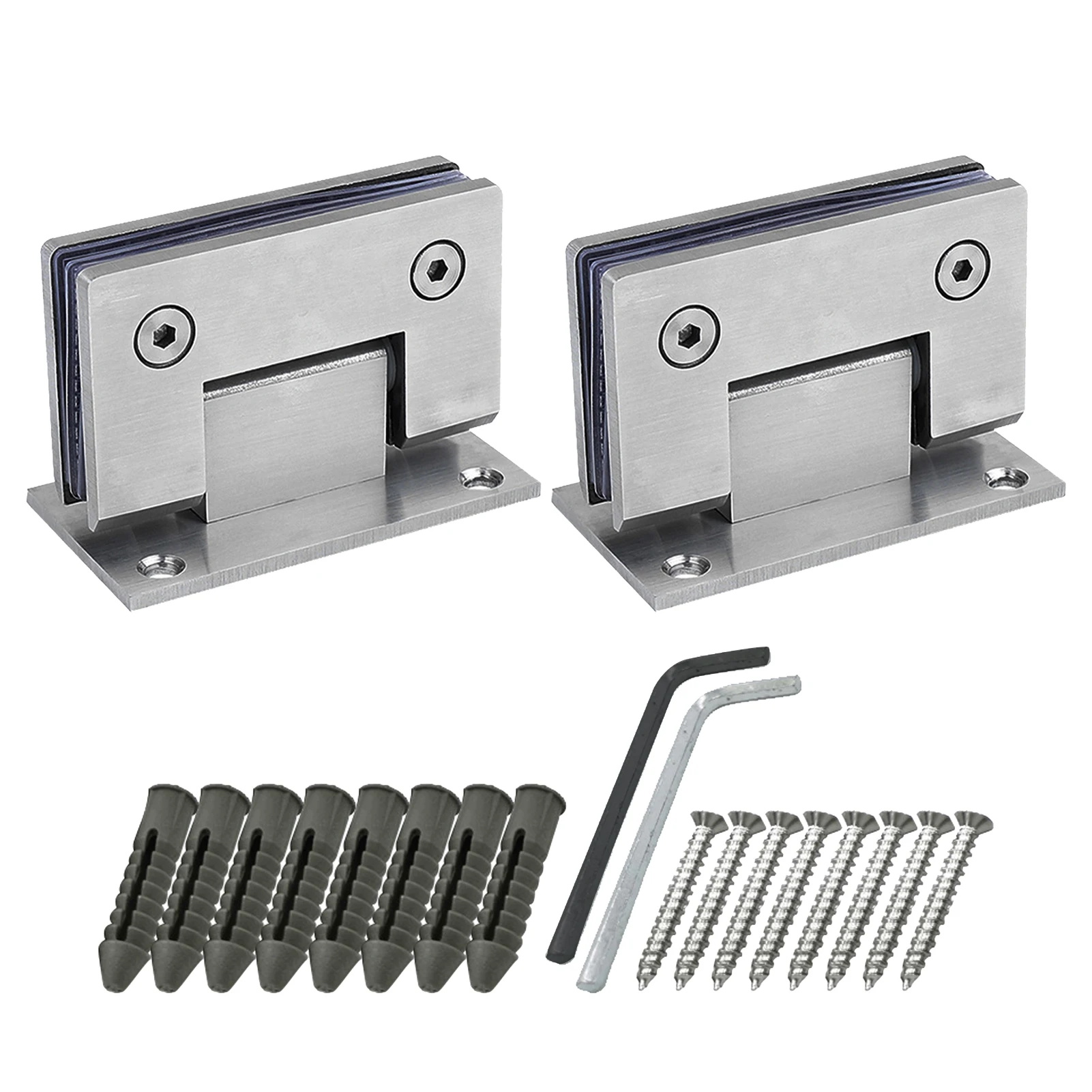 

2 шт., дверные петли для душа, из нержавеющей стали