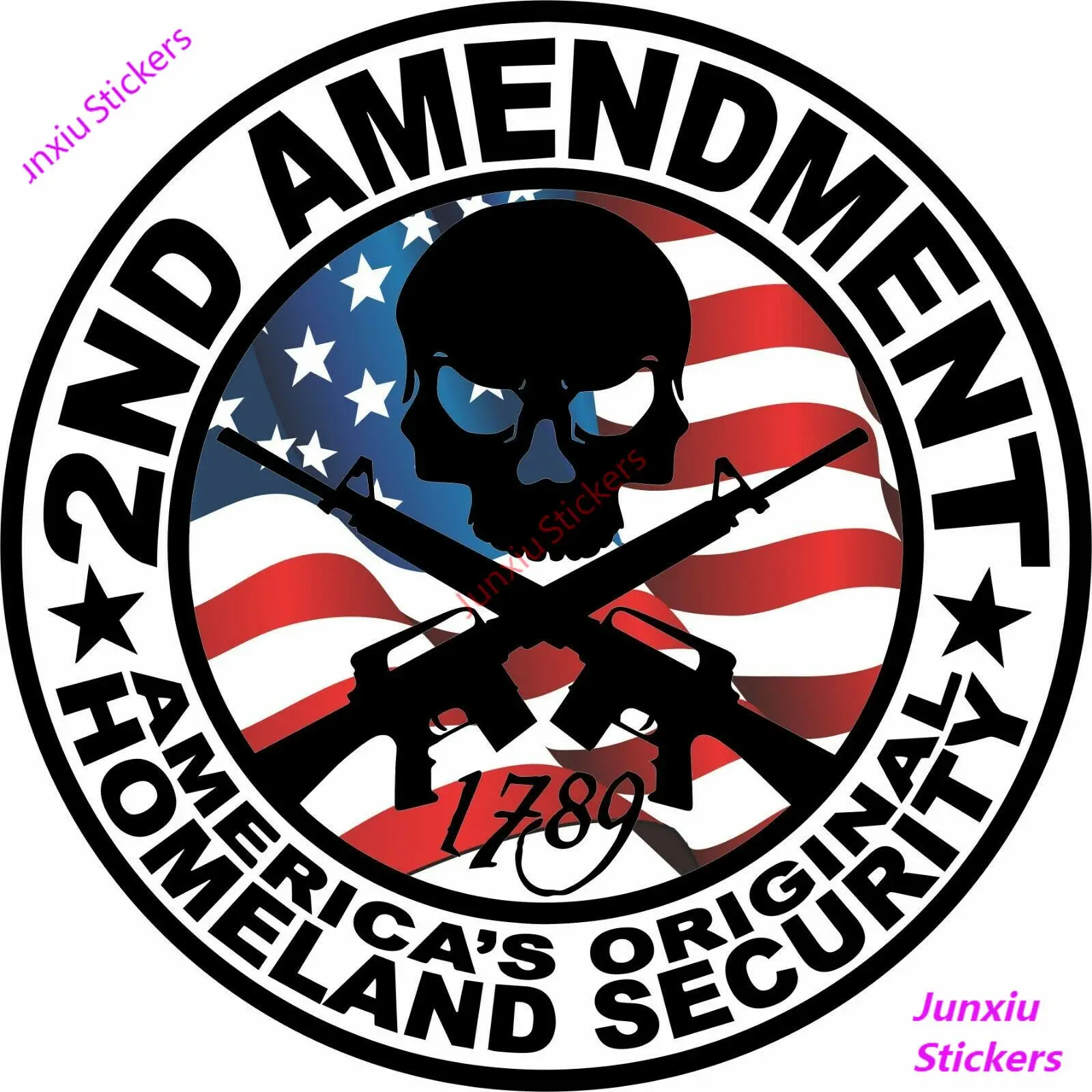 

Creative Stickers 2ND AMENDMENT GUN Sticker Rebel Car Window Laptop 4x4 Truck Windows Hunting Car Stickers Glue Sticker KK13cm