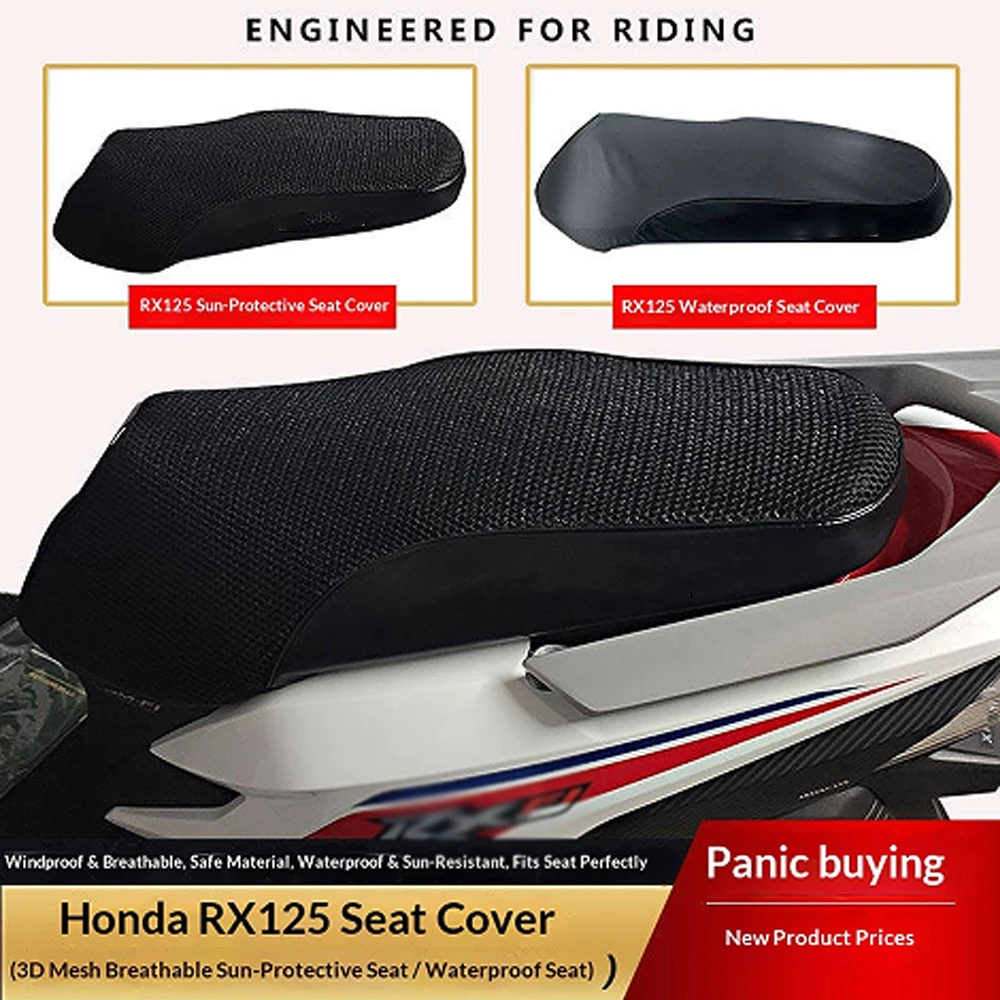 Фото Чехол на сиденье для Honda RX125 NX125, водонепроницаемый, устойчивый к УФ-излучению, защита от солнца, модифицированные аксессуары для мотоциклов №2