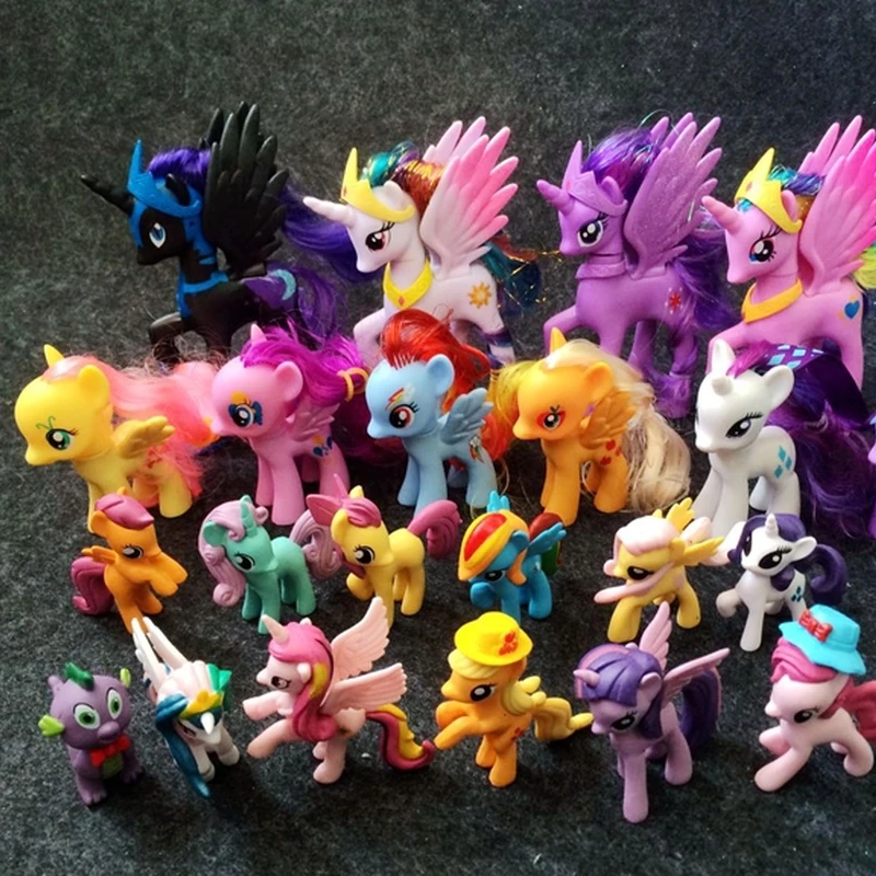 Милая экшн-фигурка My Little Pony детские игрушки Мерцающая кукла с радостью милые