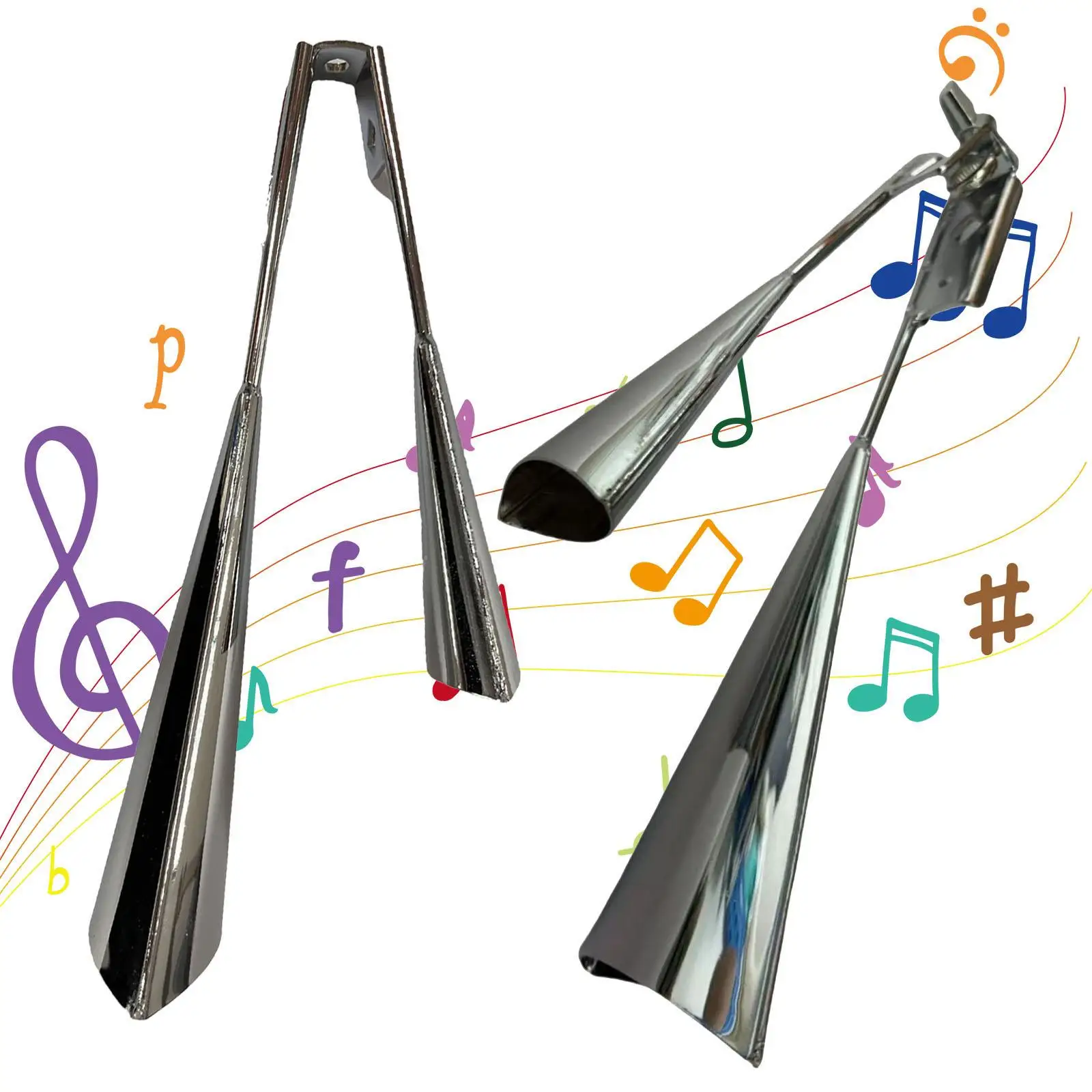 Двухцветный колокольчик Agogo для самбы и обучения Латинской музыке двухцветный