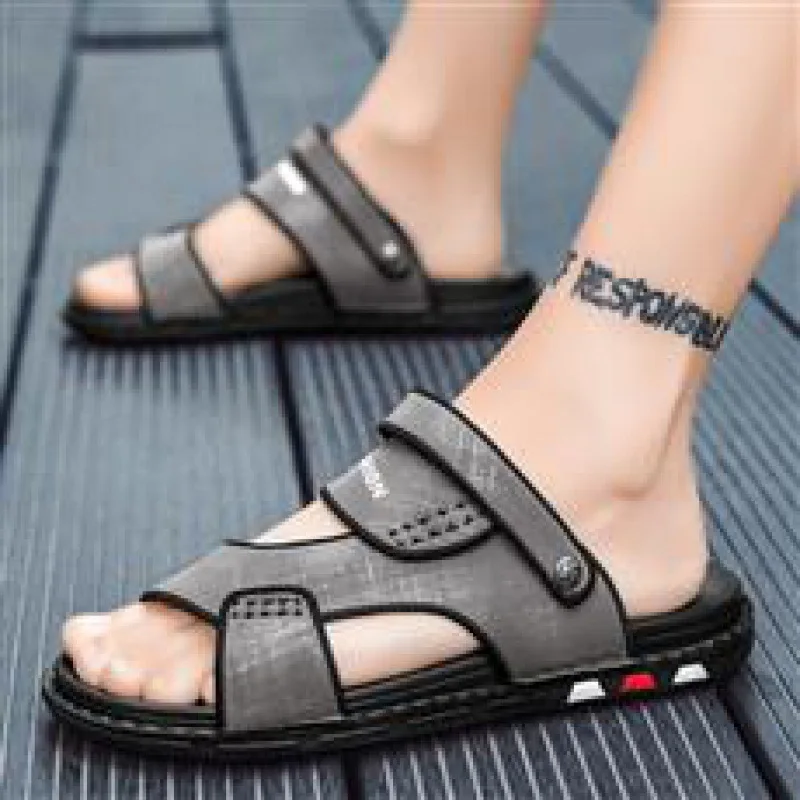 

Мужские шлепанцы на платформе, уличная одежда, модные сандалии с ощущением капли, для ванной комнаты, спортивные пляжные сандалии в сеточку, красного цвета