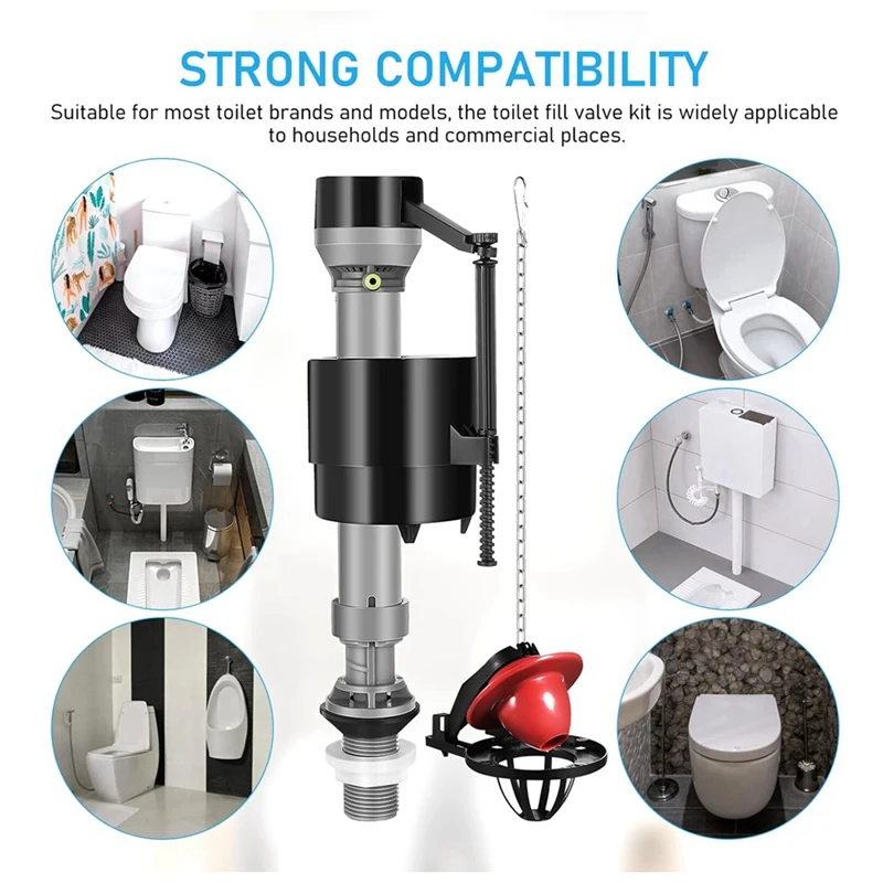 Клапан для заполнения унитаза 2 комплекта сменный комплект поплавка с