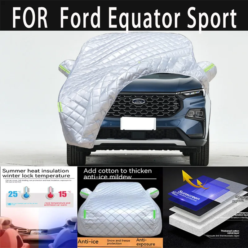

For Ford Equator Sport auto hail proof protective cover, snow cover, sunshade, waterproof and dustproof external car accessories
