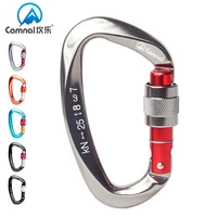 outdoor camping activities mountaineering caving rock climbing carabiner d shaped safety master screw lock gear