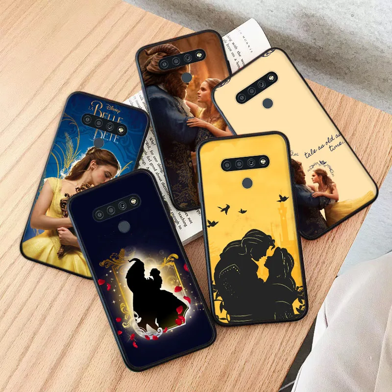 

Black Case for Samsung Galaxy Note 8 9 10 S10 S10E A8 Plus A8 A9 A33 A53 A75 Lite beauty and the beast