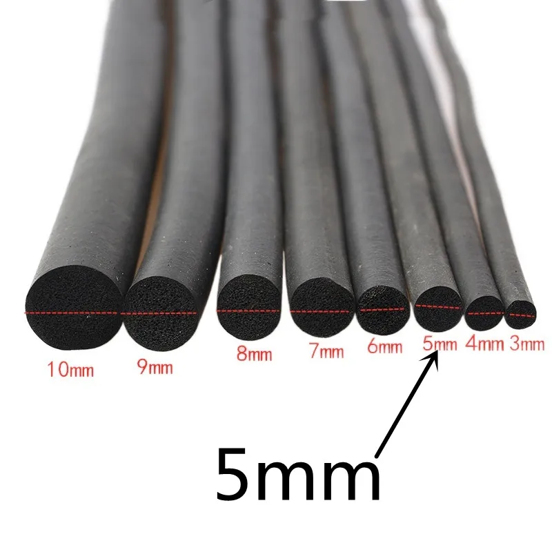 

Черная уплотнительная лента EPDM 5 м