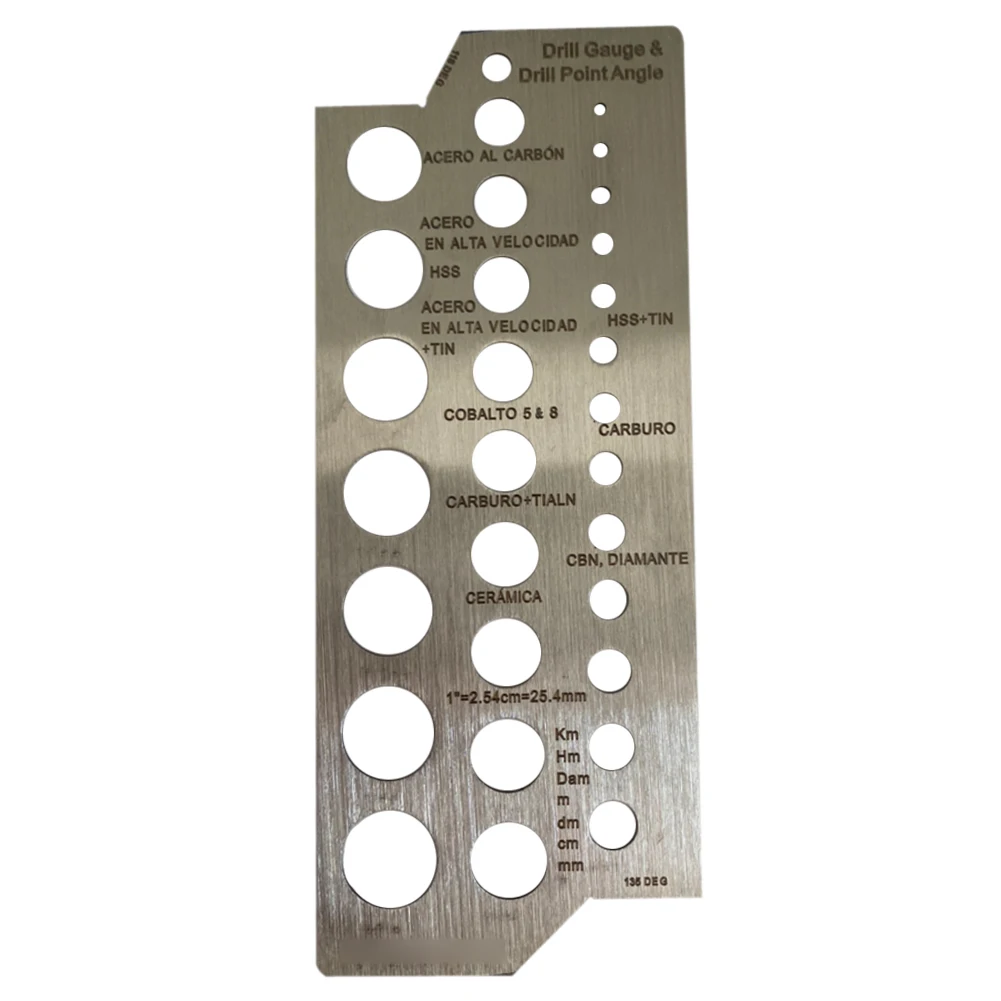 

Gauge The Drill Bits Quickly And Easily Drill Bit Gauge 1 Pcs 1/16-1/2 Inch 127x51x1mm Best Price Drill Bit Gauge