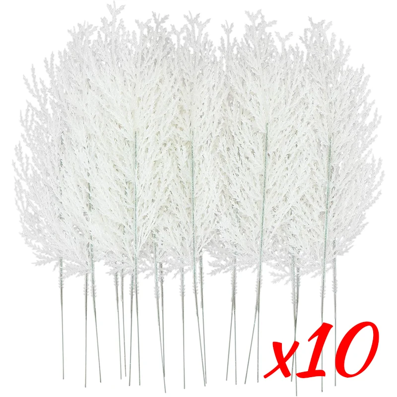 

Искусственные белые сосновые ветки, 100 шт.