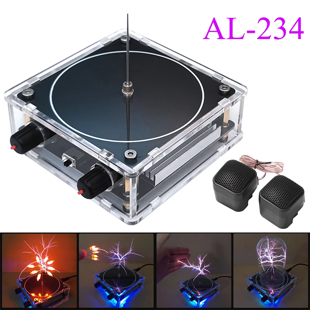 

Music Speaker For Tesla Coil Speaker Bluetooth-compatible Wireless Touchable Artificial Lightning High Frequency Loudspeaker