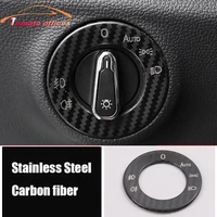 stainless steel car headlamps adjustment switch cover trim auto styling for volkswagen vw jetta mk7 2019 2020 2021 accessories