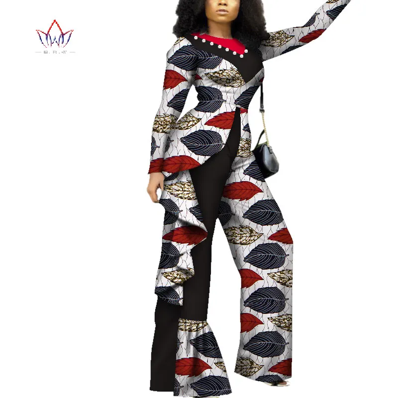 Африканский женский комбинезон с принтом Bazin богатый традиционная африканская