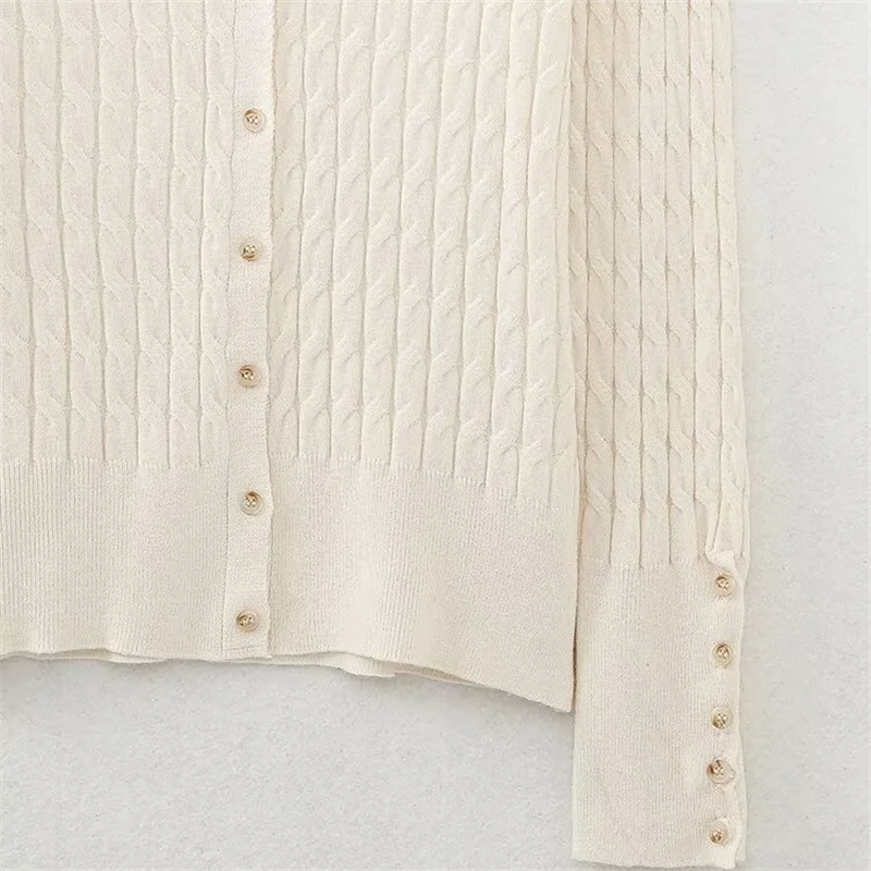 Осень 2024 Новинка женский однобортный вязаный свитер KEYANKETIAN в стиле ретро с