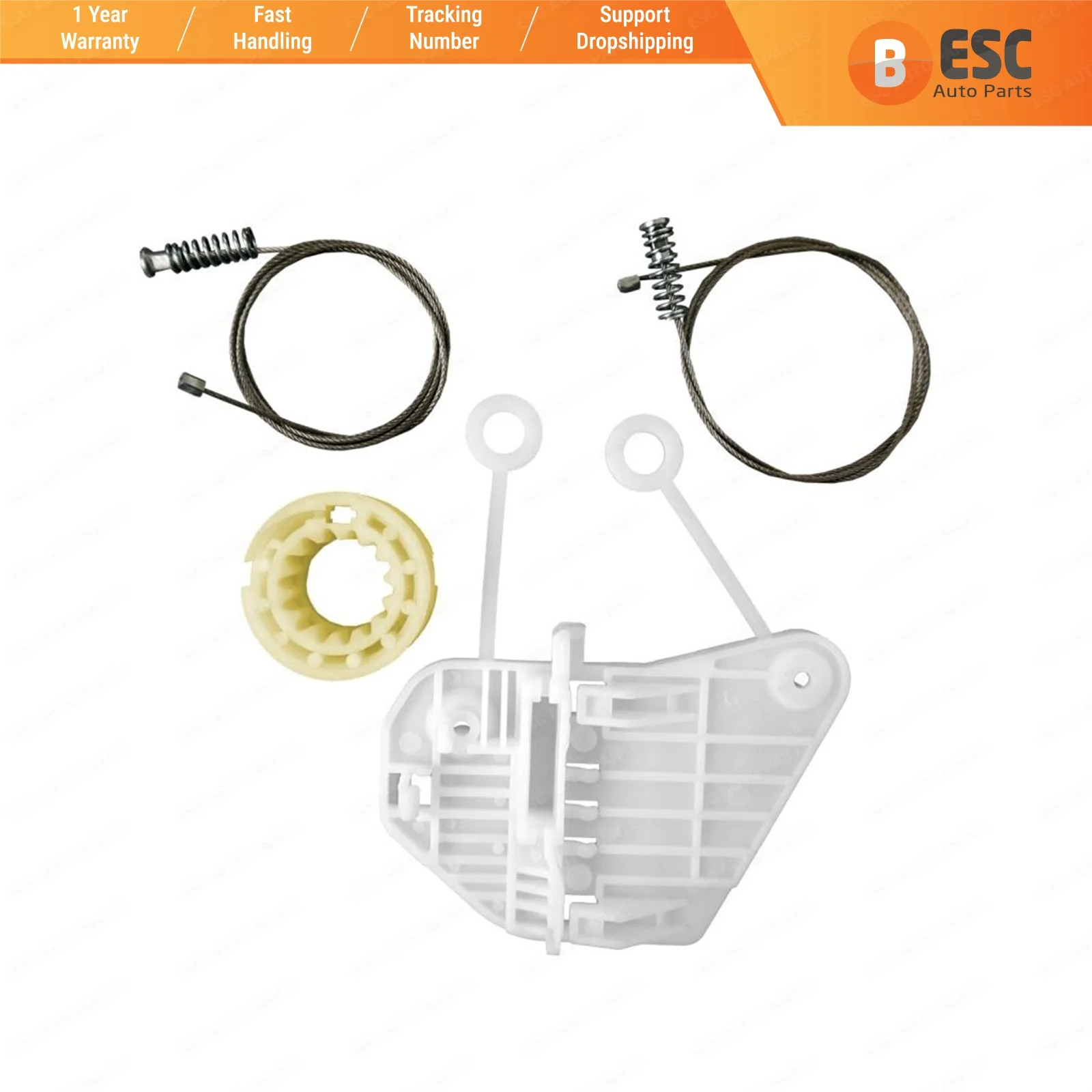 

ESC Auto Parts EWR789 Electrical Power Window Regulator Repair Kit Front Right Door for Mercedes Smart 1 1998-2007