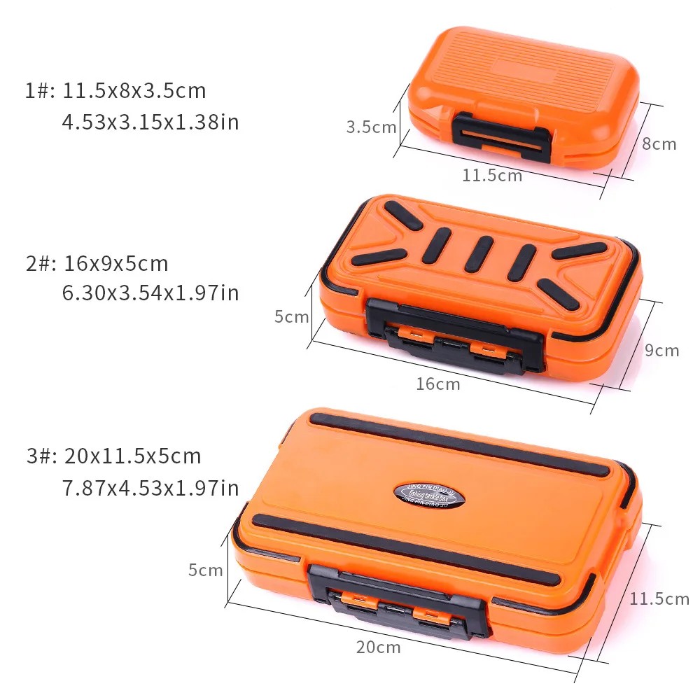 

Fishing Lure Hook Storage Case Bait Accessory Box Fishing Tackle Box Double-Sided Opening Closing Bait Box Multifunctional Hook