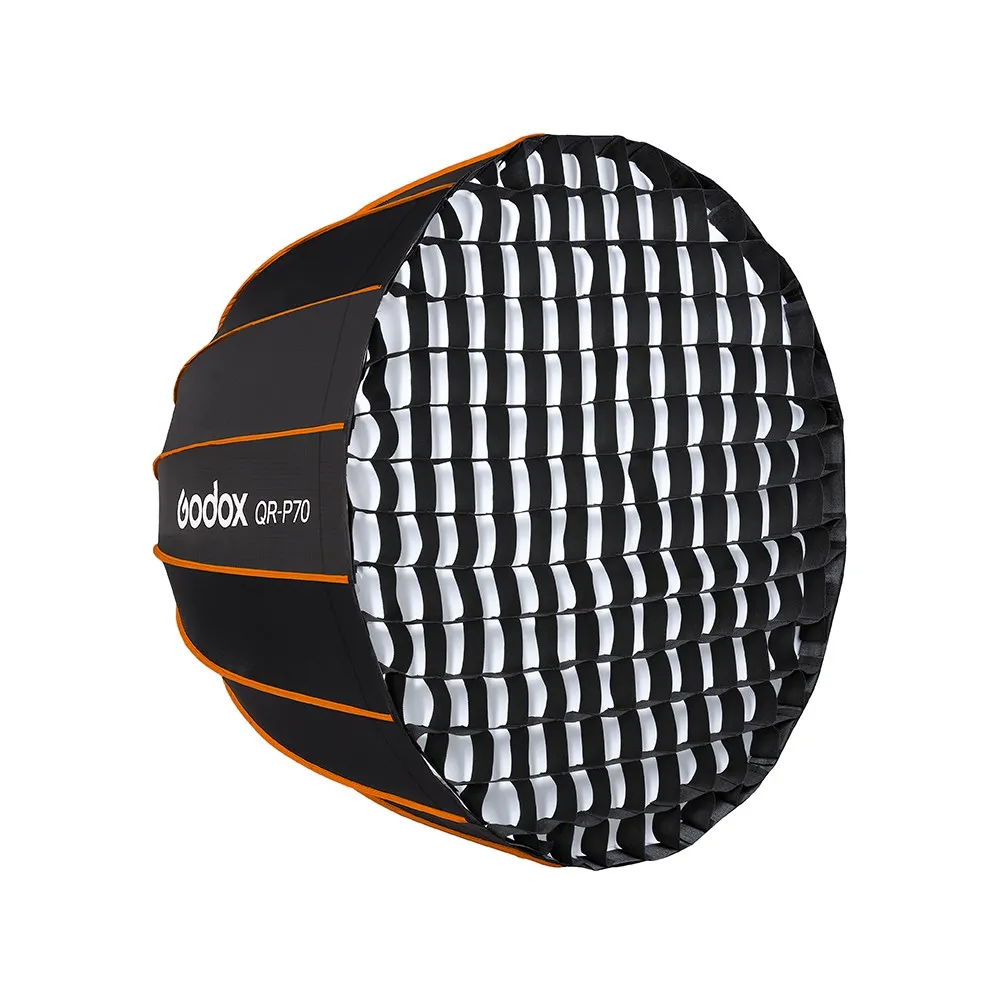 Godox QR-P70 70 см QR-P90 90 QR-P120 120 быстросъемный параболический глубокий софтбокс + сотовая