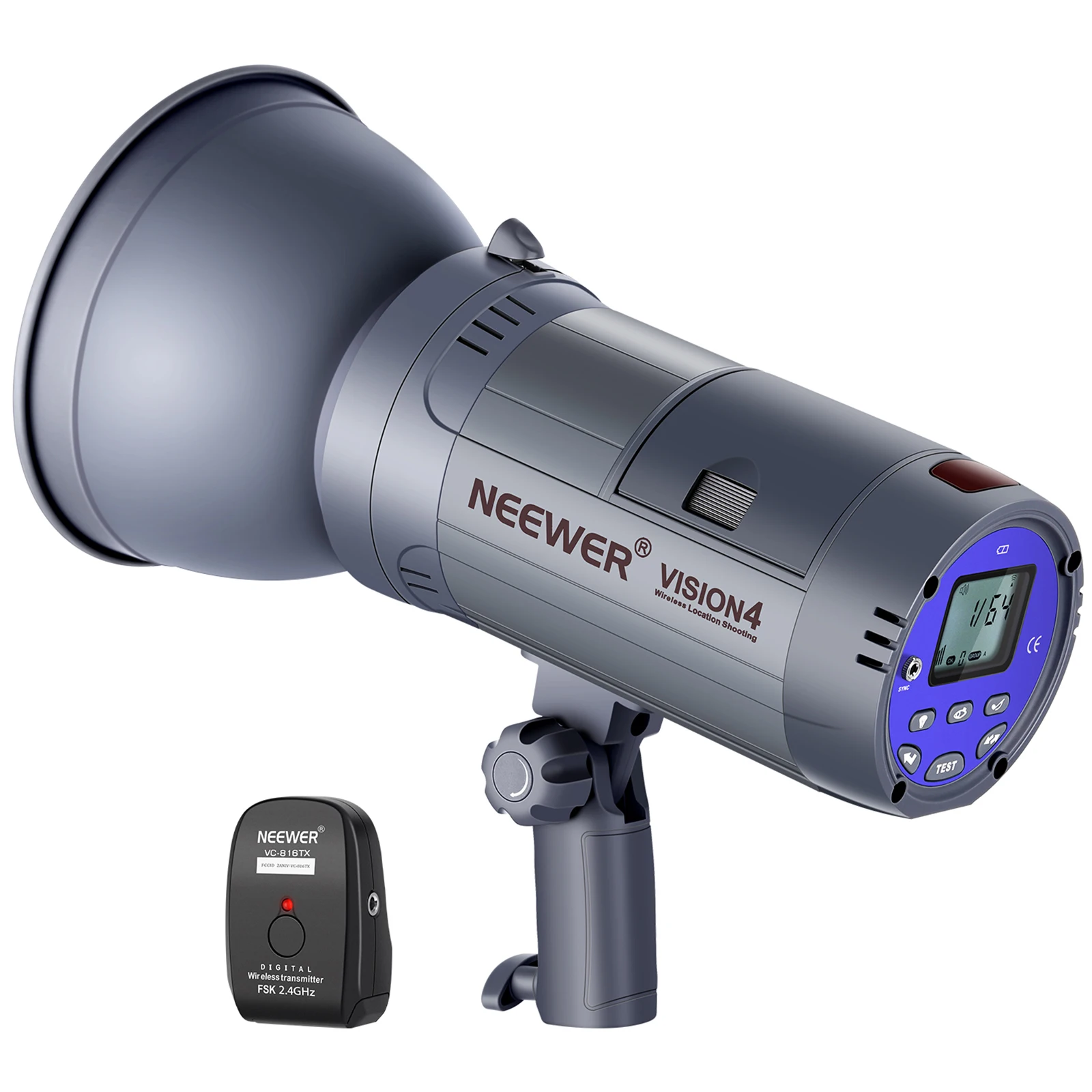 Neewer Vision 4 300W Outdoor Studio Flash Strobe Li-ion Battery Powered Monolight,1000 Full Power Flashes,Recycle in 0.4-2.5 Sec