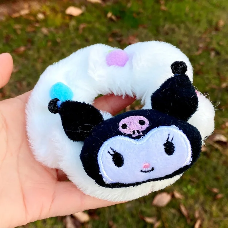 

Sanrio Kuromi Cinnamoroll Melody Kitty Plush Hairpin Hair Rope Large Intestine Hair Band Super Cute Girl Jewelry Graduation Gift