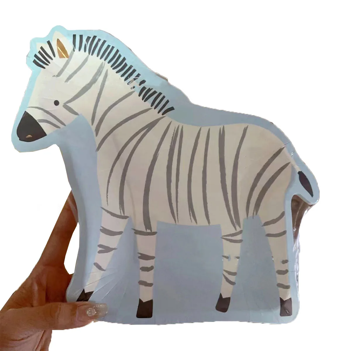

8 Guests Cartoon Animal Theme Tableware Lion Zebra Plates Cups Napkins Jungle Animal Safari Birthday Party Supplies