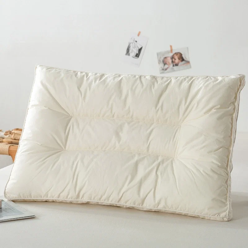 

Профессиональная детская подушка хлопковая белая Подушка однотонная мягкая удобная домашняя Подушка Одиночная Подушка для сна