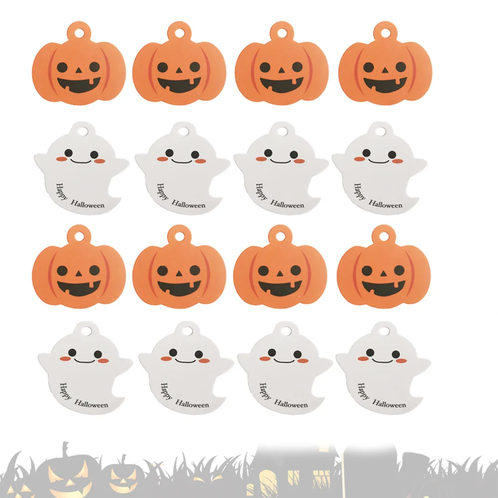 

4 Bag/200pcs Decorative Exquisite Pumpkin Hangings Hangtag for