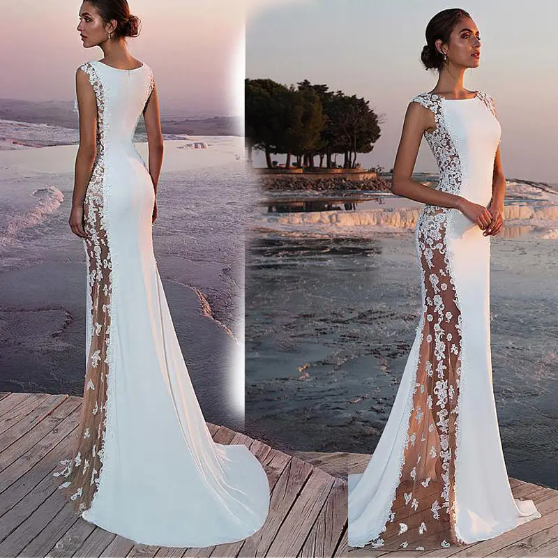 

European And American Foreign Trade Women's New Sexy Dress Amazon Floor Fishtail Group Banquet Evening Dresses