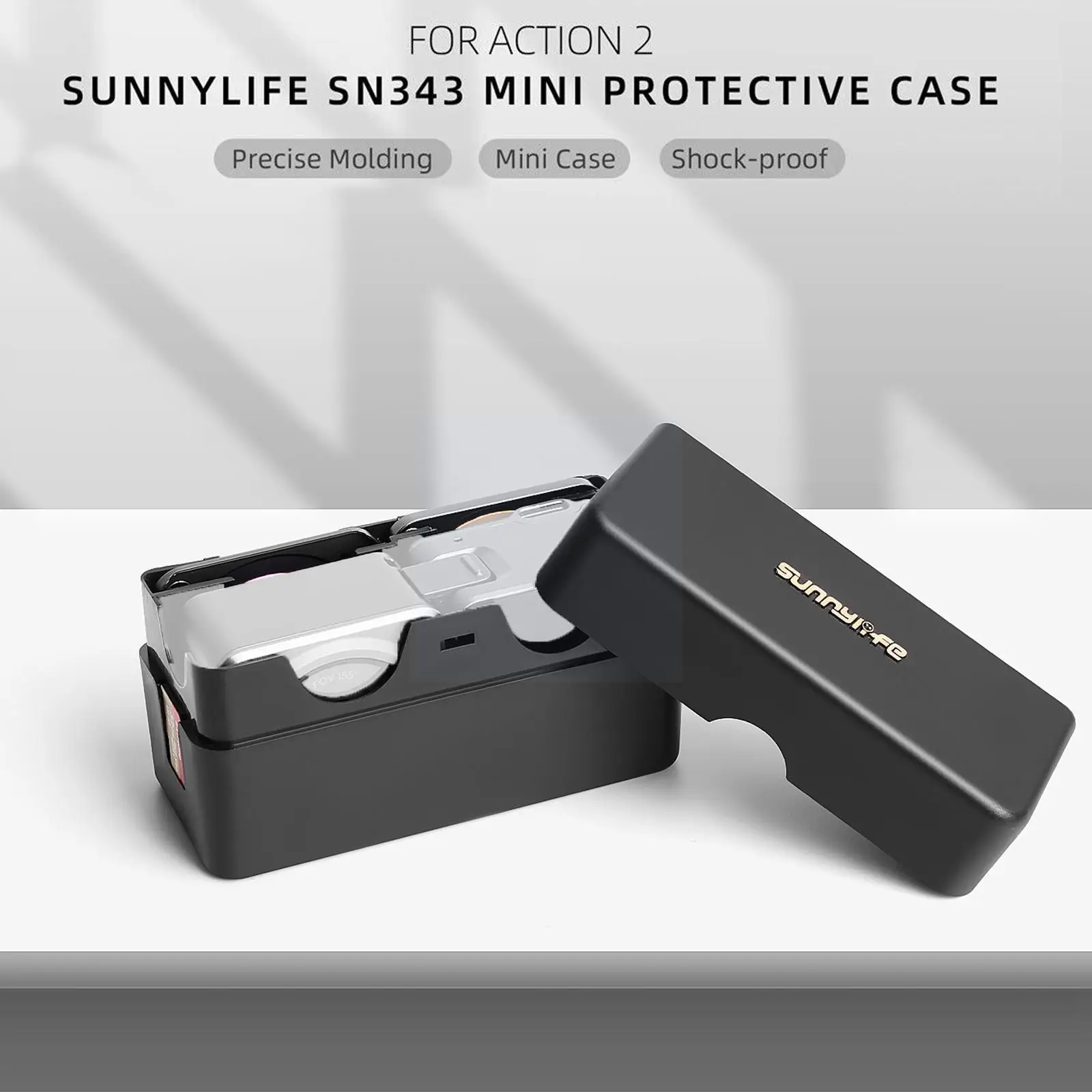 

Чехол для хранения DJI Action 2, Мини Портативный защитный чехол с защитой от падения, спортивный чехол, аксессуары для камеры Y6E4