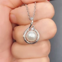 hot sale fashion new 2022 baroque pearl necklace pendant for women geometric clavicle chain party jewelry gift