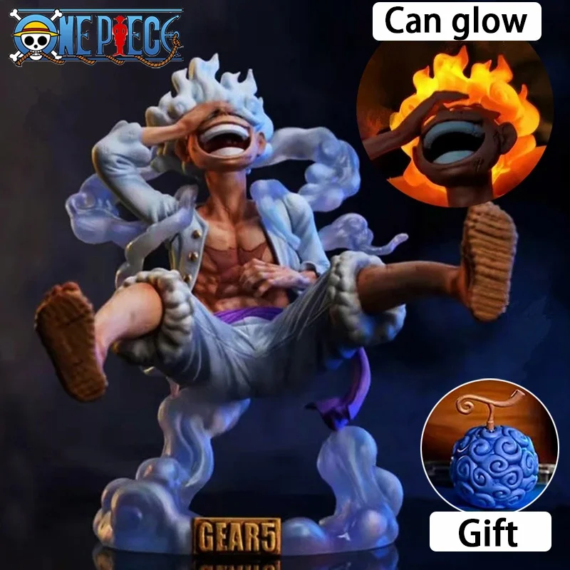 Фигурка аниме Luffy Gear 5 фигурка героя бог солнца Ника Луффи ПВХ может светиться
