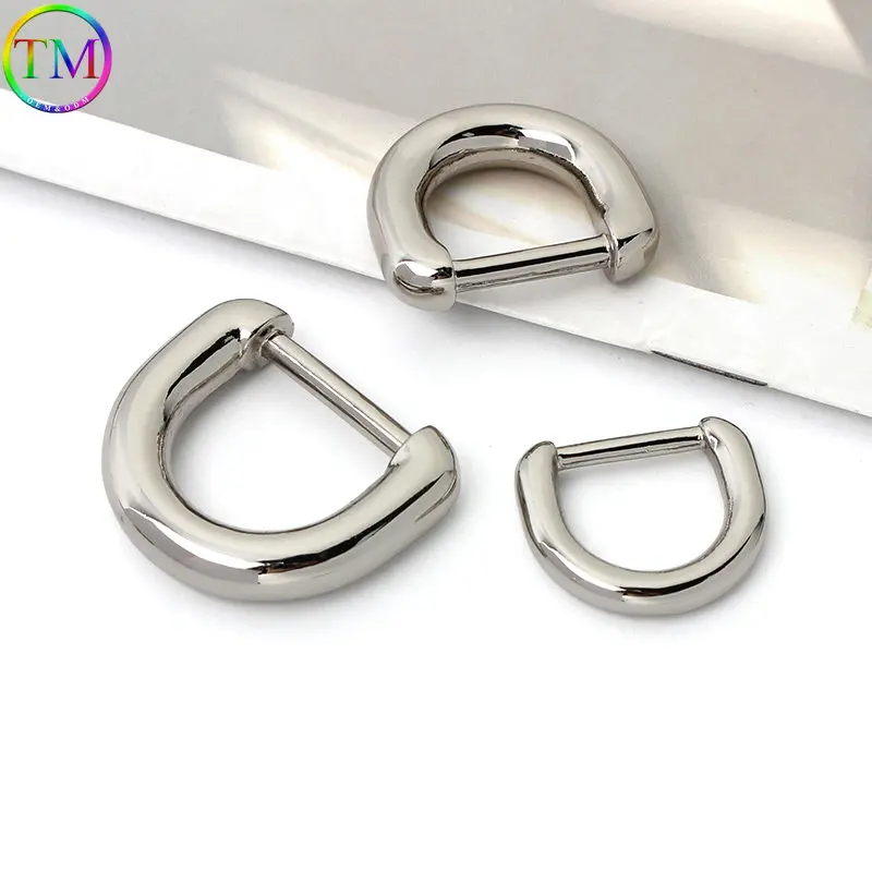 10-50 Pieces Detachable Metal D Ring Buckles For Bag Belt Clasp Handbag Shoulder Strap Clip Diy Leather Hardware Accessories