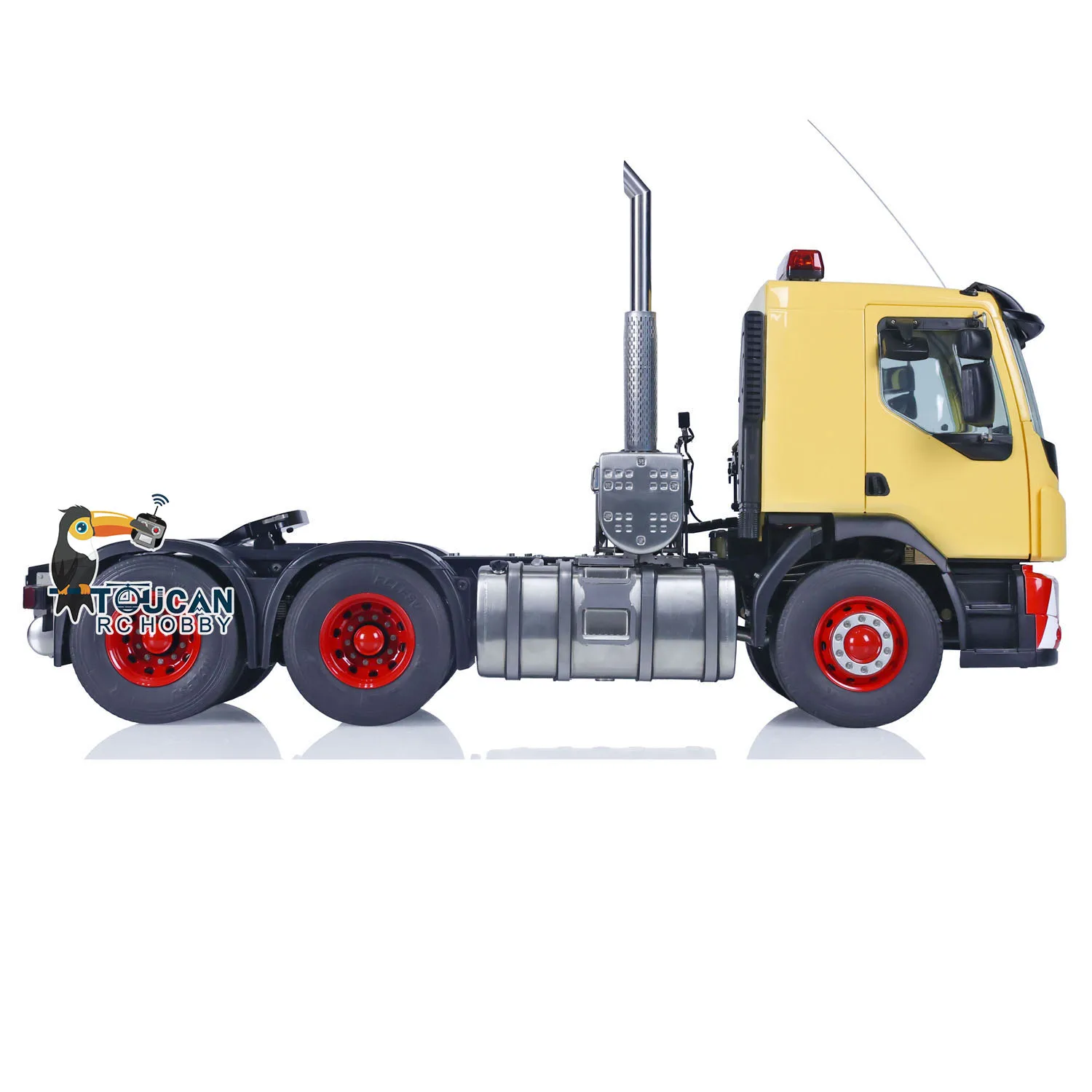 Акция LESU RC 1/14 Тракторный грузовик с низкой крышей 6x6 полным приводом RTR