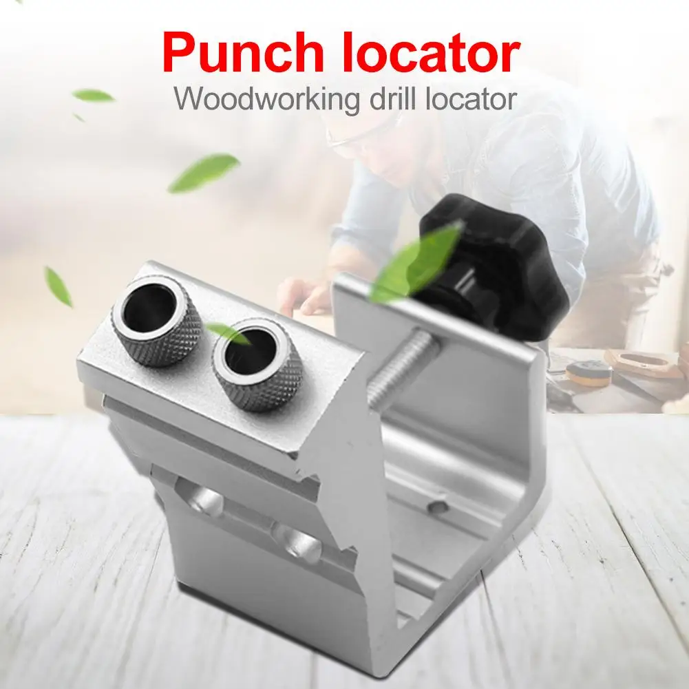 

Aluminium Alloy Hole Drill Punch Positioner Locator Woodworking Joinery DIY Tool Sharper Blade Smoother Borehole No Burr