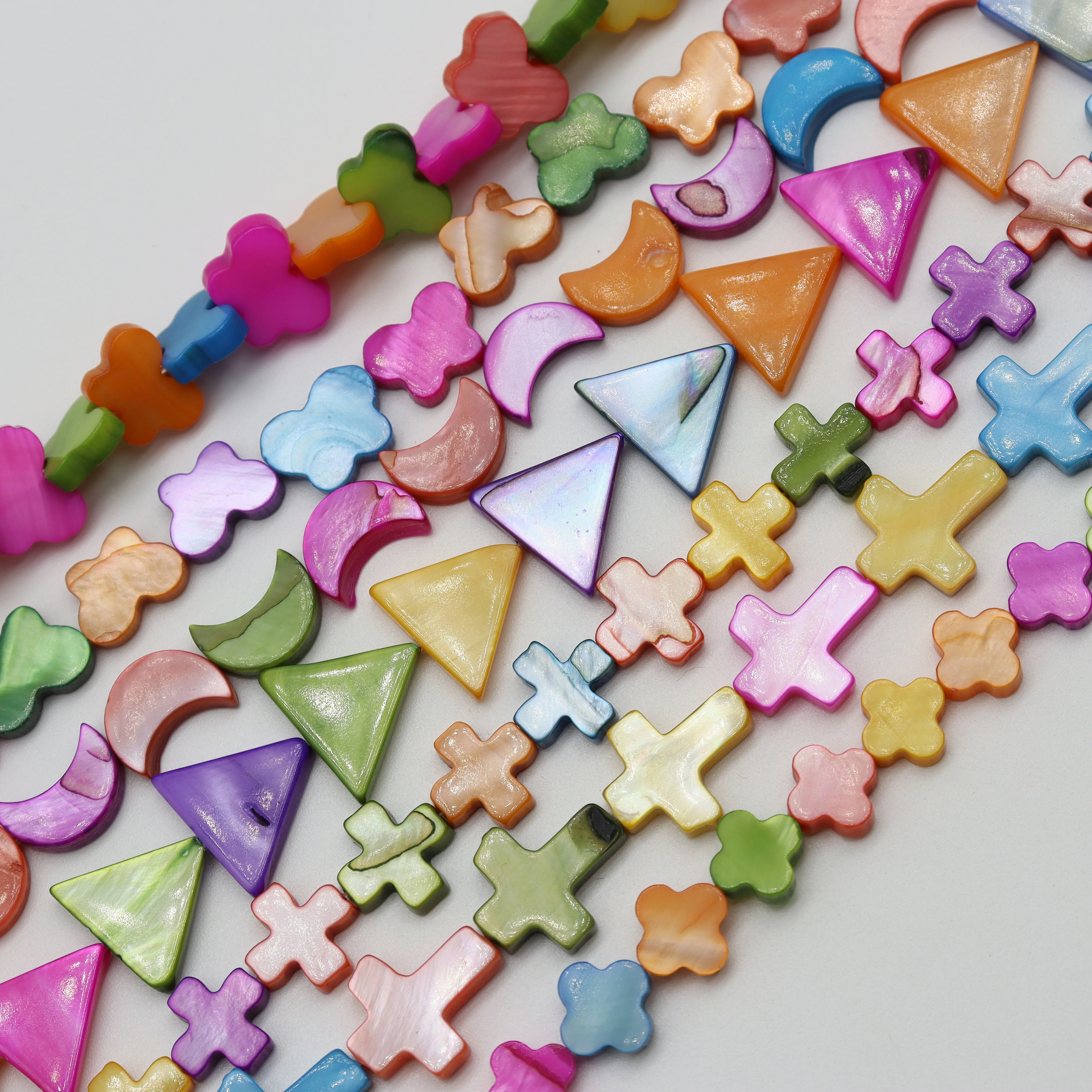 Натуральные пресноводные бусины из ракушек окрашенные рассыпчатые швабры