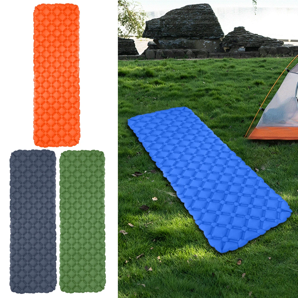 

Outdoor Camping Mattress Ultralight TPU Inflatable Camp Tent Sleeping Mat Waterproof Space Saving for Garden Trekking Equipment