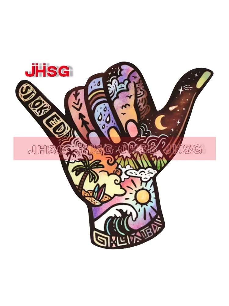 JHSG автомобильные наклейки от солнца для блокировки царапин ноутбука фургона