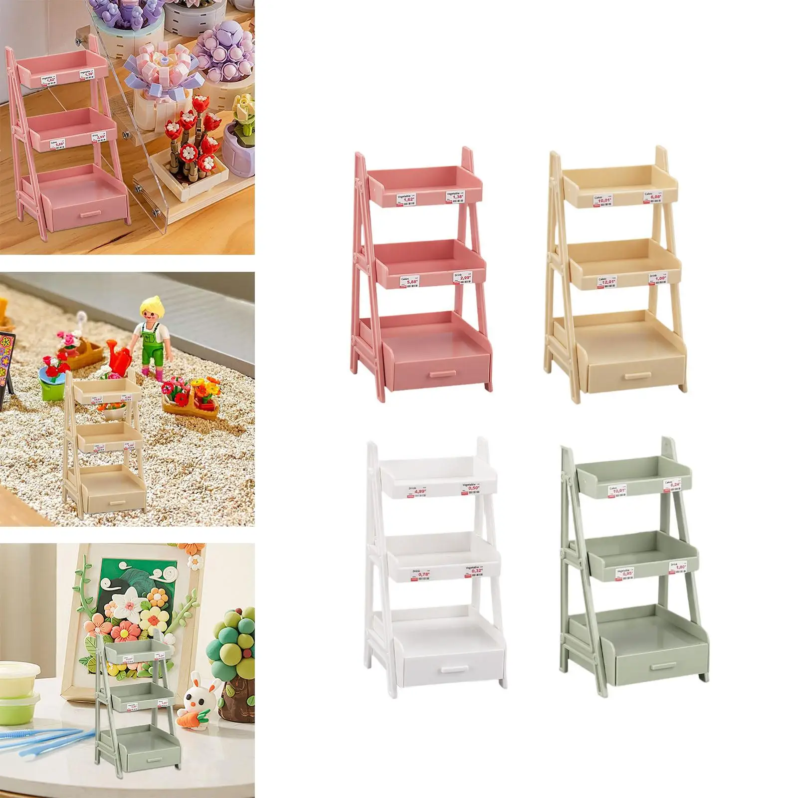 1/12 миниатюрная подставка для растений стойка цветочных горшков аксессуары