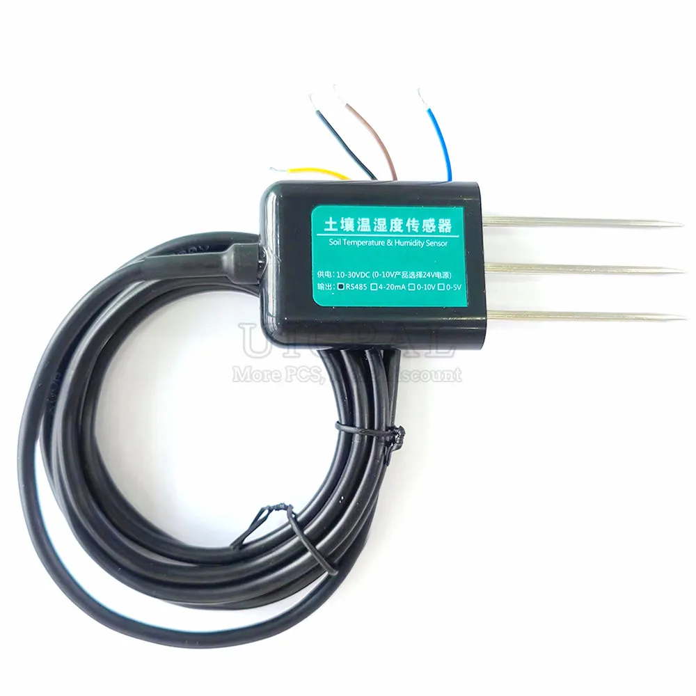 Датчик влажности почвы UICPAL Soil Temperature Humidity Sensor Probe ...