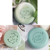 pure soap flower plant pattern acrylic custom stamps for soap making chapter handmade seal