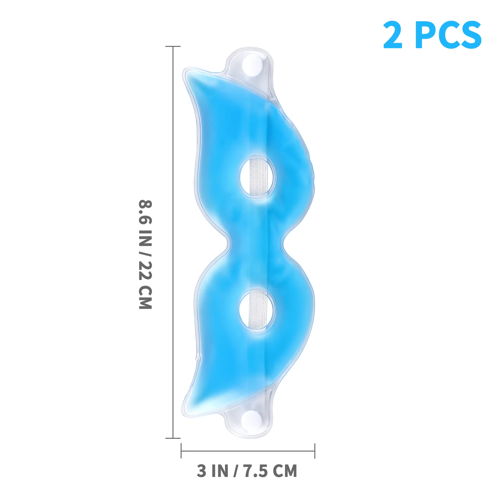 Маска для глаз многоразовая охлаждающая с отверстиями 2 шт. |