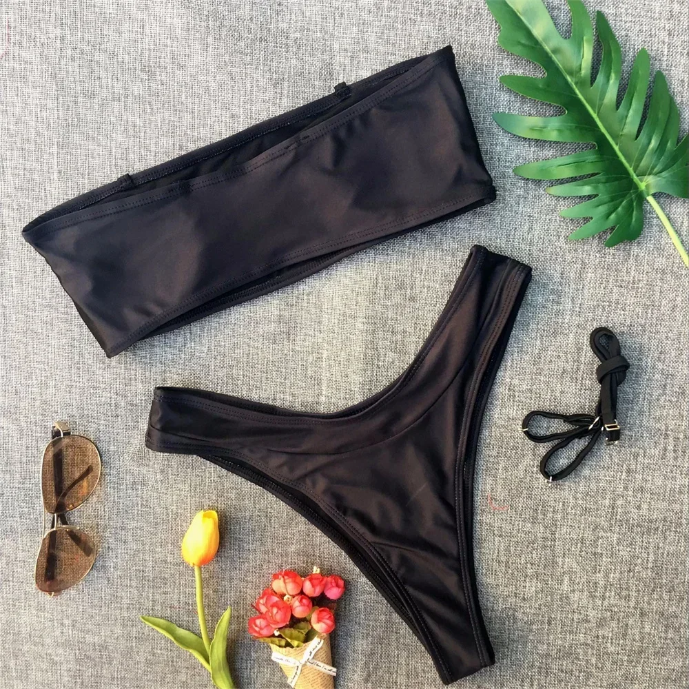 Бикини с принтом дракона купальник-бандо купальник для отпуска женские пляжные