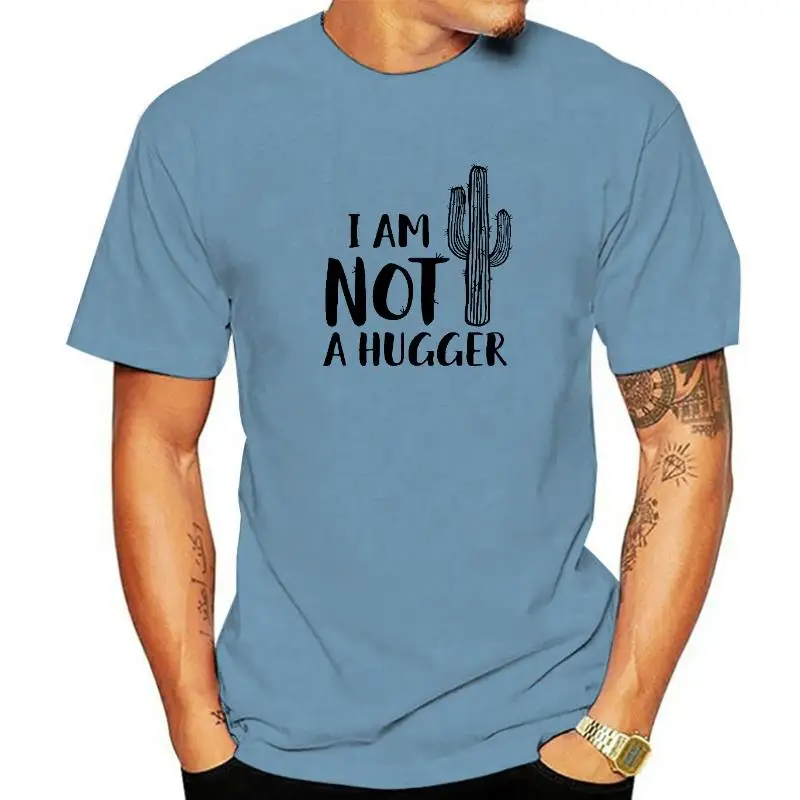

Women Lady T Shirt Cactus I Am Not A Hugger Print Tshirt Ladies Short Sleeve Tee Shirt Women Female Tops Clothes Graphic T-shirt