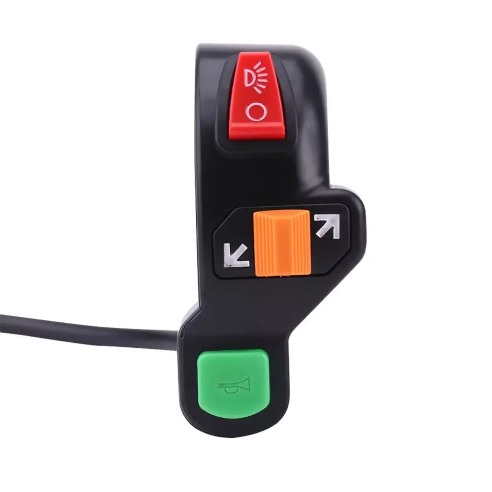 

8 Inch 22mm Motorcycle Headlight Horn Turn Signal Light Switch Handlebar On/Off Button Modified Parts Accessories